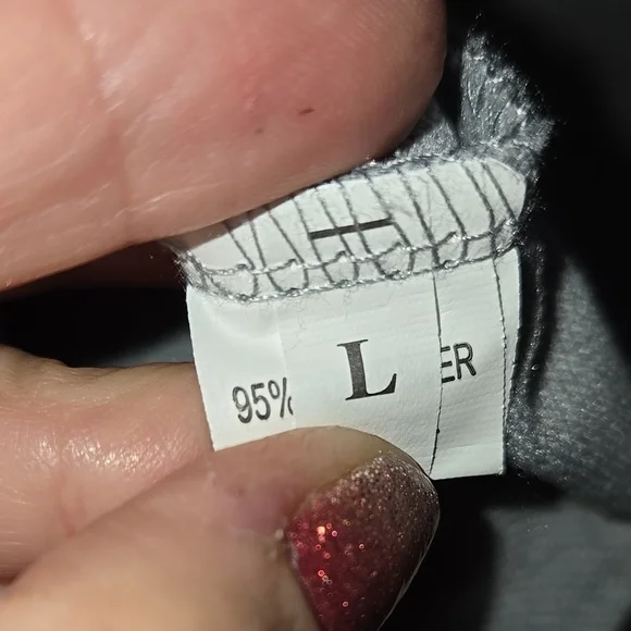 28. Gray Hoodie with Leopard Print Accents Jacket Size Large - Picture 2 of 5